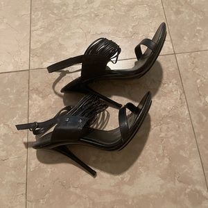 Aldo black heel sandals